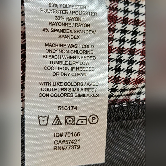 Ann Taylor 2P Gingham Ankle Pants EUC - Picture 7 of 9